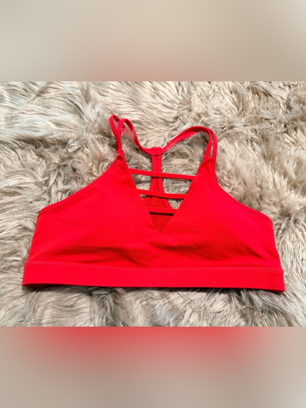 ZYIA Red Grid Bra with pads